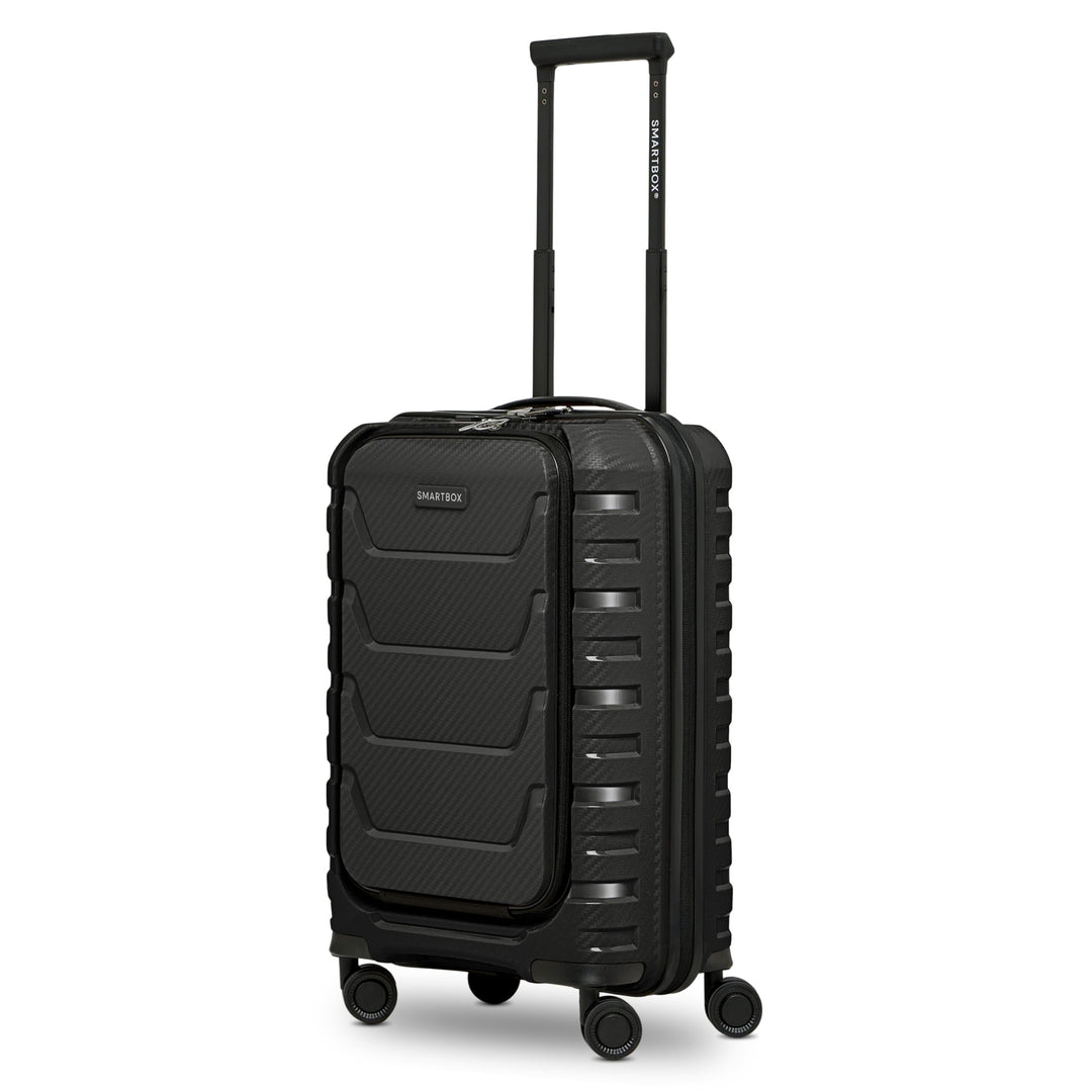 Smartbox Kabinenkoffer mit Laptopfach 36x22x55 cm, Handgepäck Koffer mit Frontöffnung, Leichter Hart