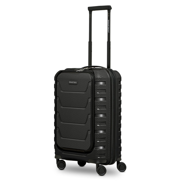 Smartbox Kabinenkoffer mit Laptopfach 36x22x55 cm, Handgepäck Koffer mit Frontöffnung, Leichter Hart