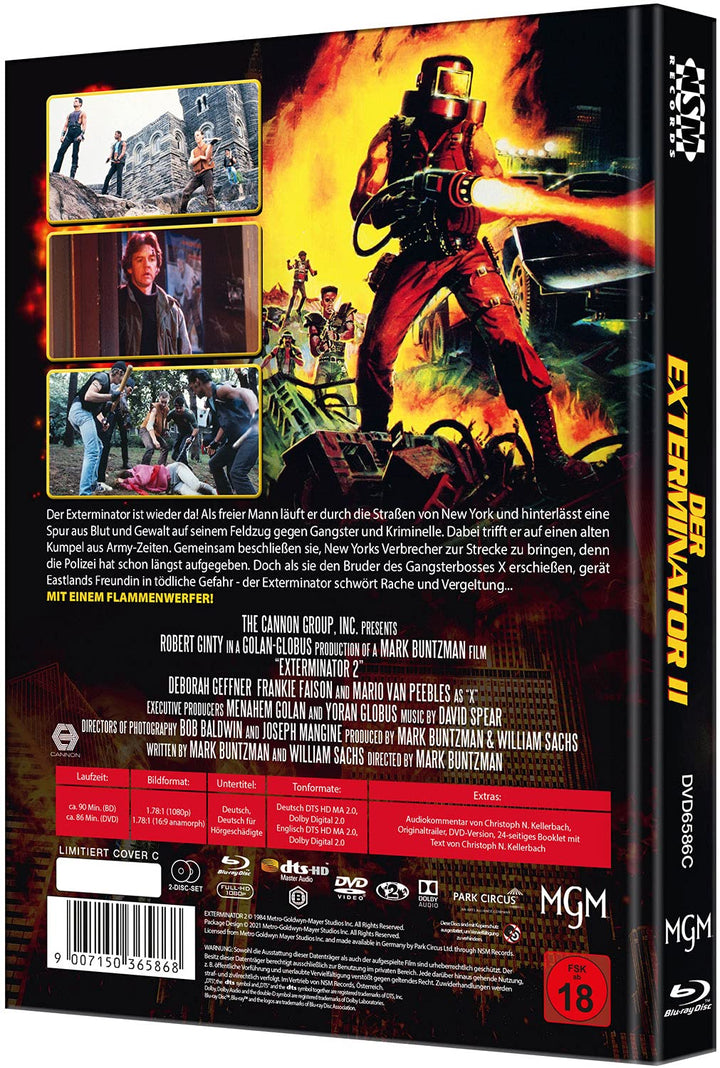 Exterminator 2 [Blu-Ray+DVD] - uncut - limitiertes Mediabook Cover C, Blu-ray