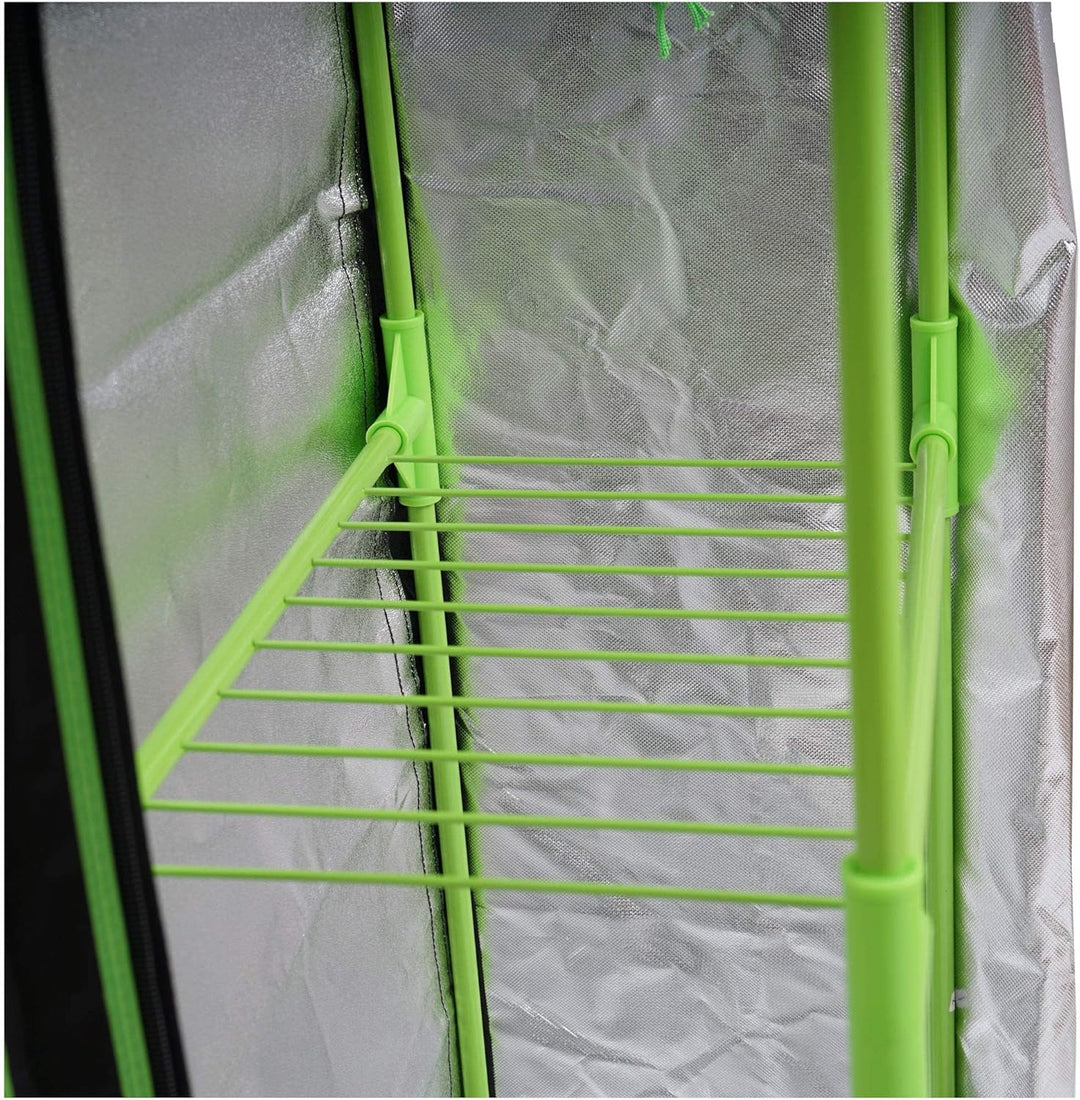 Zelsius Growzelt MyHomeGrow 2-in-1 Grow Tent | Indoor Growbox | schwarz grün | Growroom Growschrank