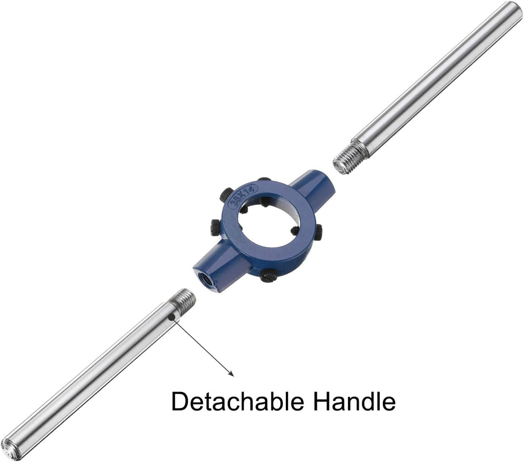QUARKZMAN Schneideisenhalter Gewindeschneider Rundschneideisen 38mm(1.5") Einstellbarer Gewindeschne