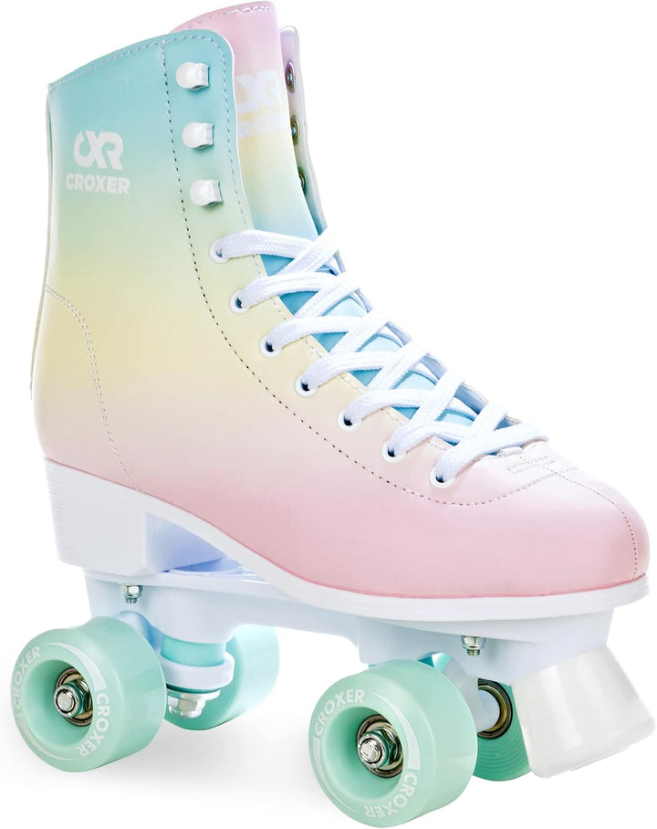 Croxer Rollschuhe Roller Skates Alessa - SAS - Shock Absorbing System - Kugellager Abec7 - Retro Des