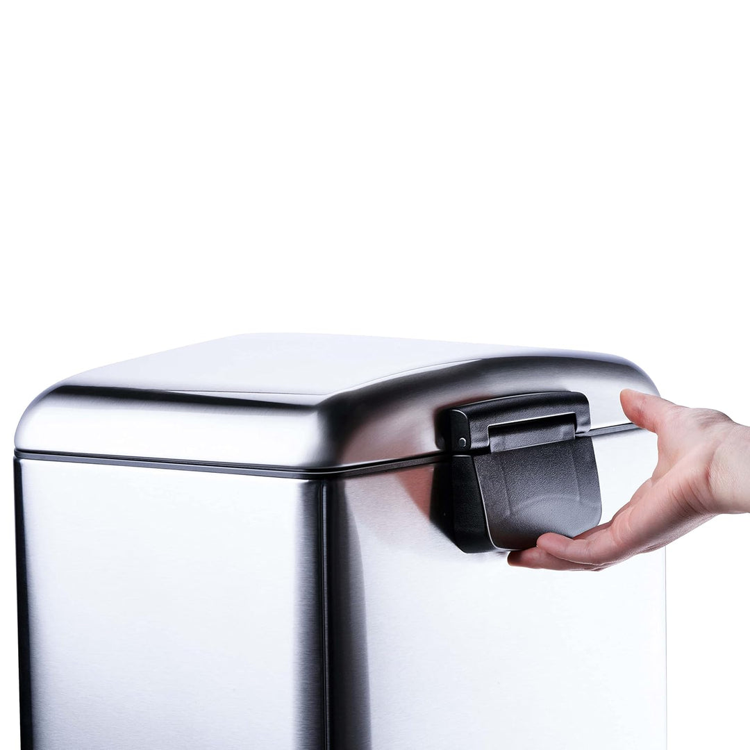 Dirt Devil Tretmülleimer 30L – Mülleimer Küche mit Soft Close – Abfalleimer aus Edelstahl – Herausne