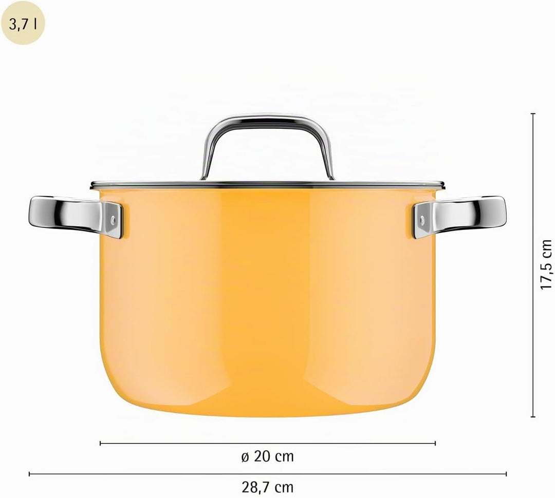WMF Fusiontec Mineral Pro, Kochtopf mit Deckel, 20 cm, langlebiges, kratzfestes Material, Topf Induk