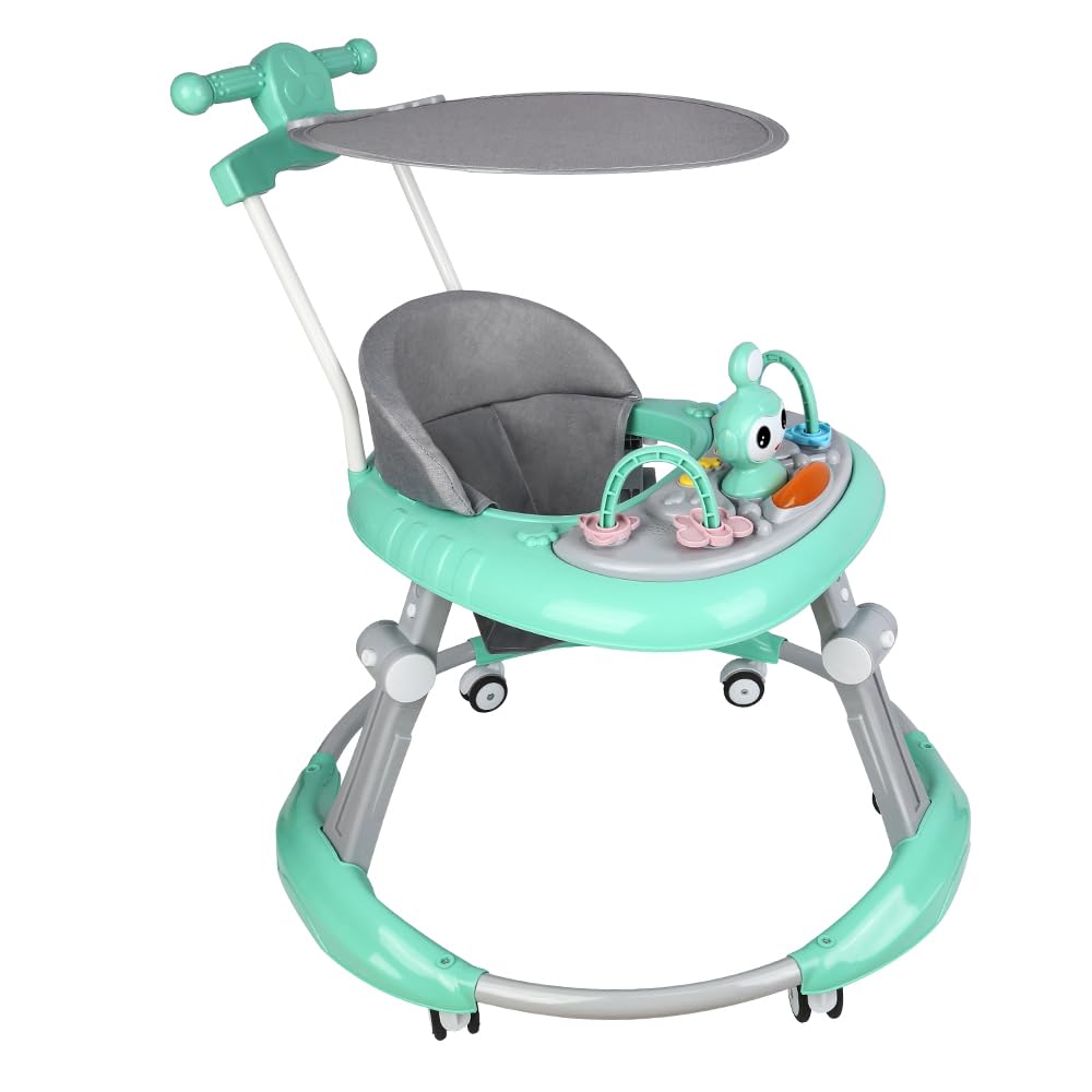 5-in-1 Lauflernhilfe für Babys, mit verstellbaren Höhen, Gehfrei Babywalker ab 6 Monate, bis zu 25 k