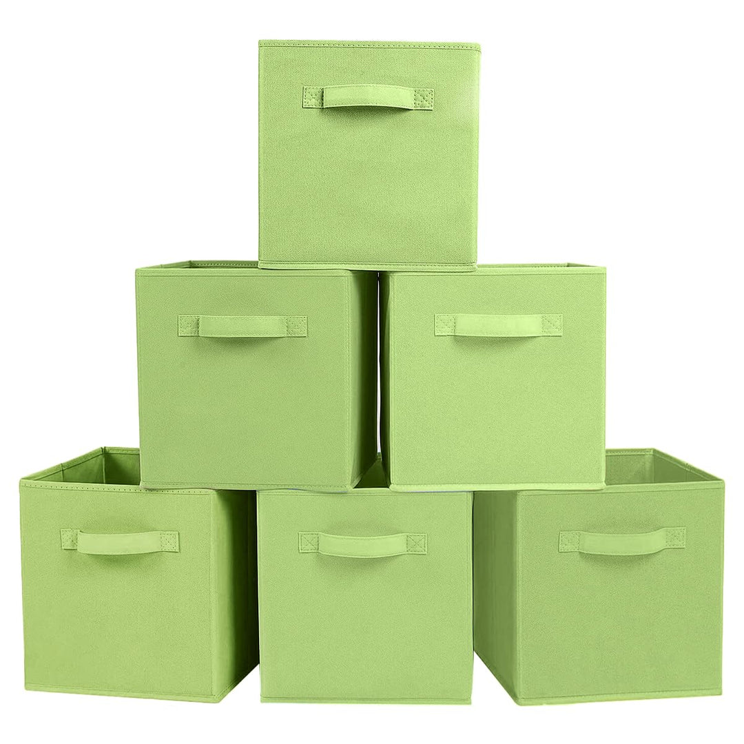 PowerKing Aufbewahrungsbox Organizer, 6 Stück faltbar Aufbewahrungswürfel Aufbewahrung Box aus Stoff