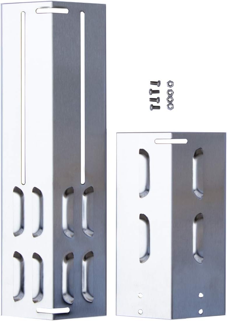 TAINO Universal-Brennerabdeckung Set Edelstahl grössenverstellbar Tropfschutz Flammenverteiler (4er