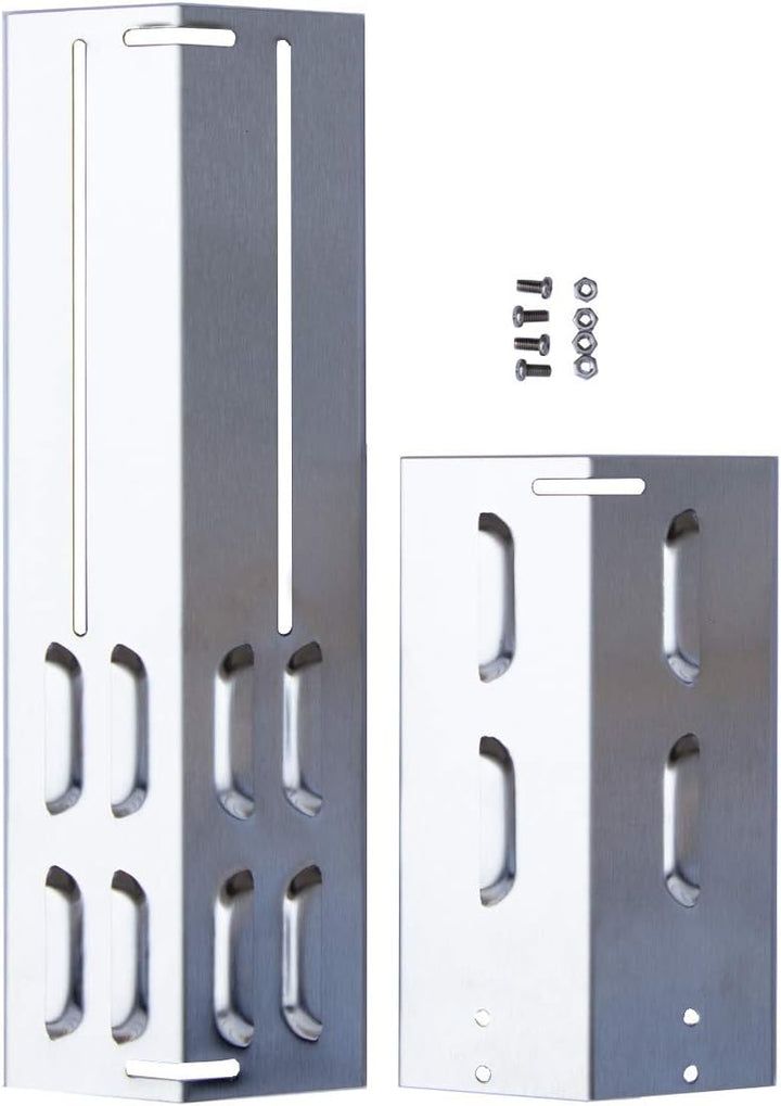 TAINO Universal-Brennerabdeckung Set Edelstahl grössenverstellbar Tropfschutz Flammenverteiler (4er