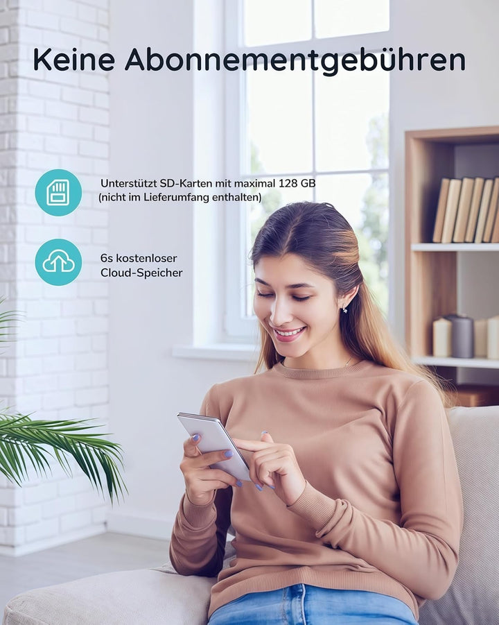 BOIFUN 2K HD Video Türklingel mit Kamera (Türklingel Set), Türklingel Set