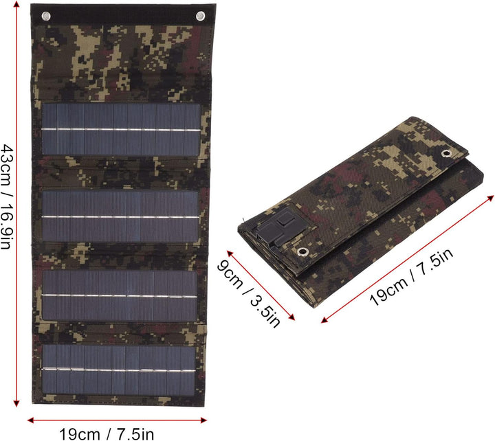 Robustes Faltbares 40-W-Solarpanel-Ladegerät für Outdoor-Camping-Wandern, Tragbares Monokristallines