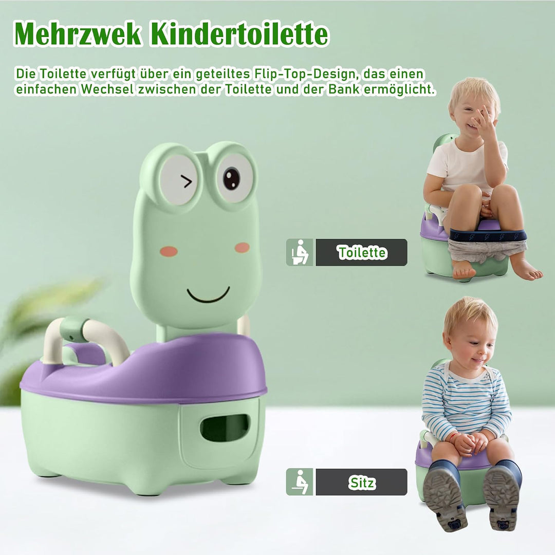 Froadp Baby Töpfchen ab 0-6 Jahren, Kinder Töpfchen Trainer mit PU Toilettensitze &amp; Ausziehbares Nac