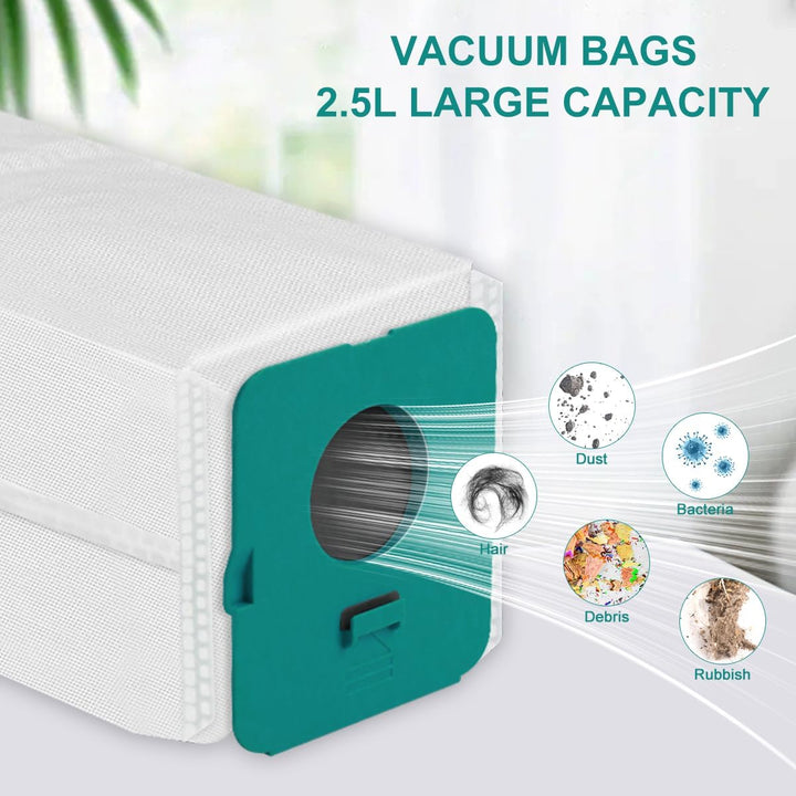 10 Stück für Samsung Bespoke Jet VCA-ADB95 Staubbeutel-Staubsauger-Set, für Samsung -Schmutzbeutel,