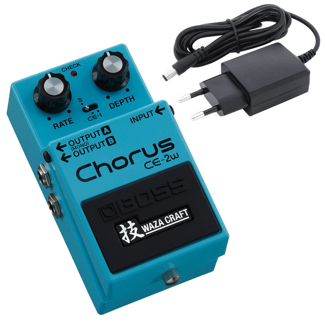 Boss CE-2W Waza Craft Stereo Chorus Effektgerät Pedal + keepdrum Netzteil