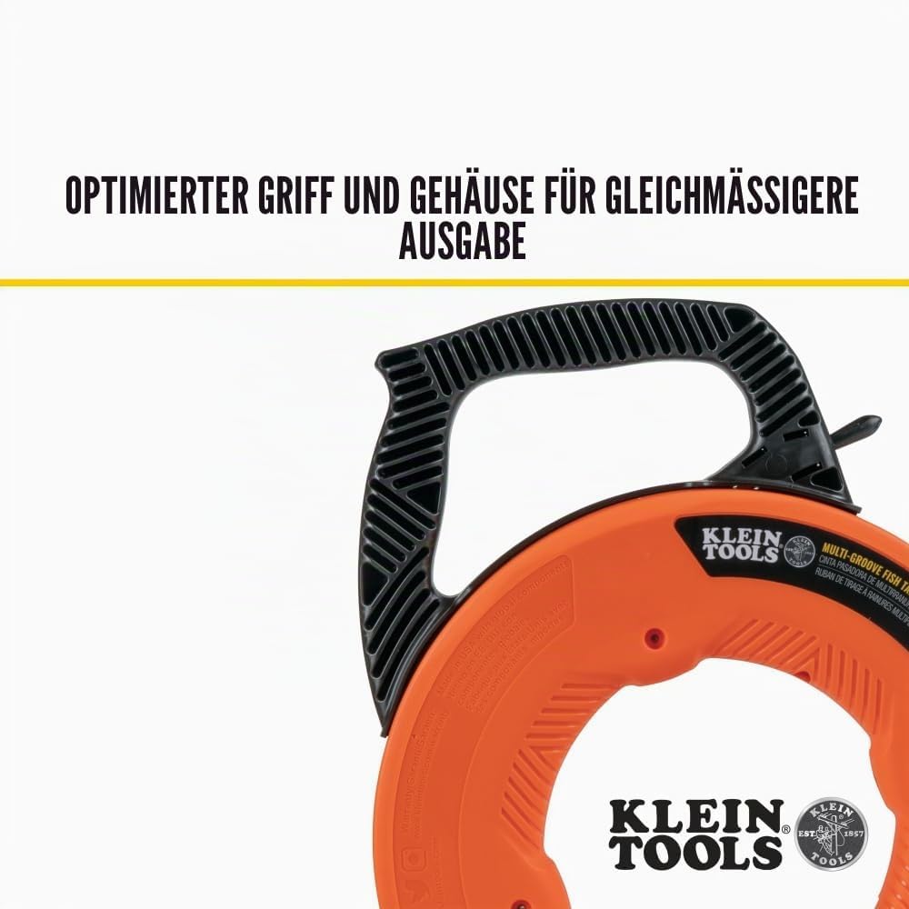 KLEIN TOOLS Geriffeltes Fiberglas-Einziehband mit Nylonspitze, 15,2 m 50-Foot Multi-Nut, 50-Foot Mul