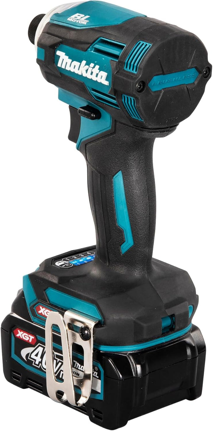 Makita TD001GD201 Akku-Schlagschrauber 40V max. / 2,5 Ah, 2 Akkus + Ladegerät im MAKPAC Petrol mit 2