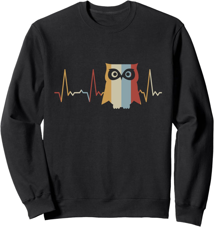 Herzschlag Eule Sweatshirt