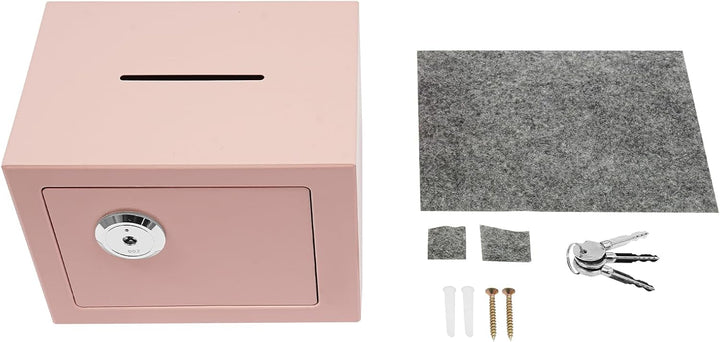 WooDerson Safe Tresor Möbeltresor, Geldtresor für Schränke mit Einwurfschlitz Kleine Tresorbox mit 3