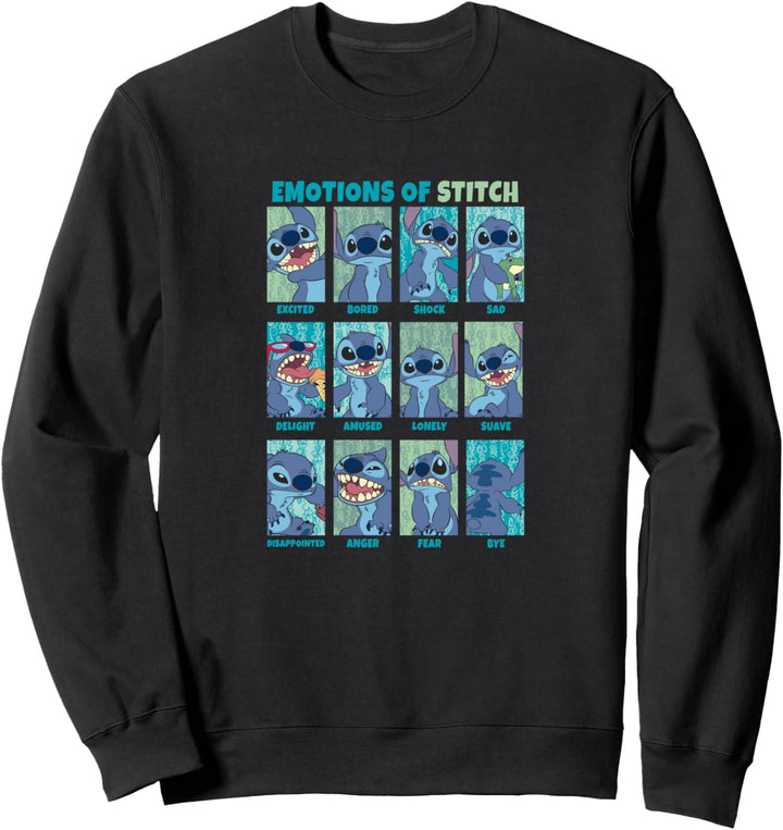 Disney Lilo & Stitch Faces of Emotion Board Box Up Sweatshirt