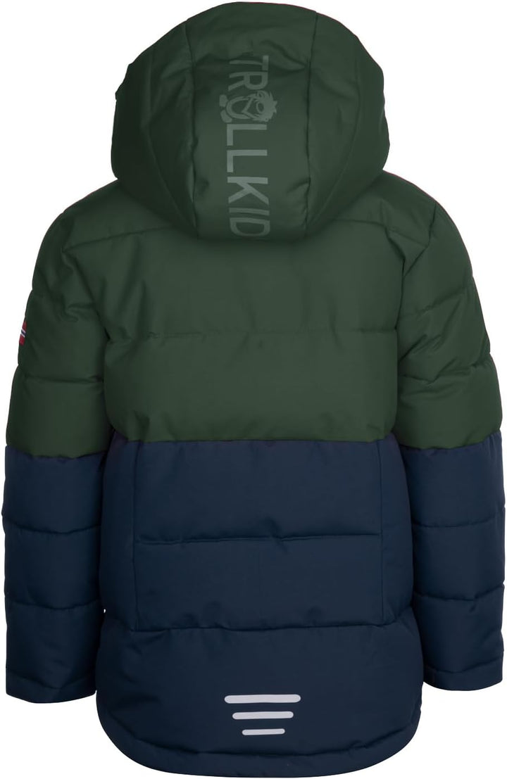 Trollkids Winterjacke Gryllefjord 92 Waldgrün/Marineblau, 92 Waldgrün/Marineblau