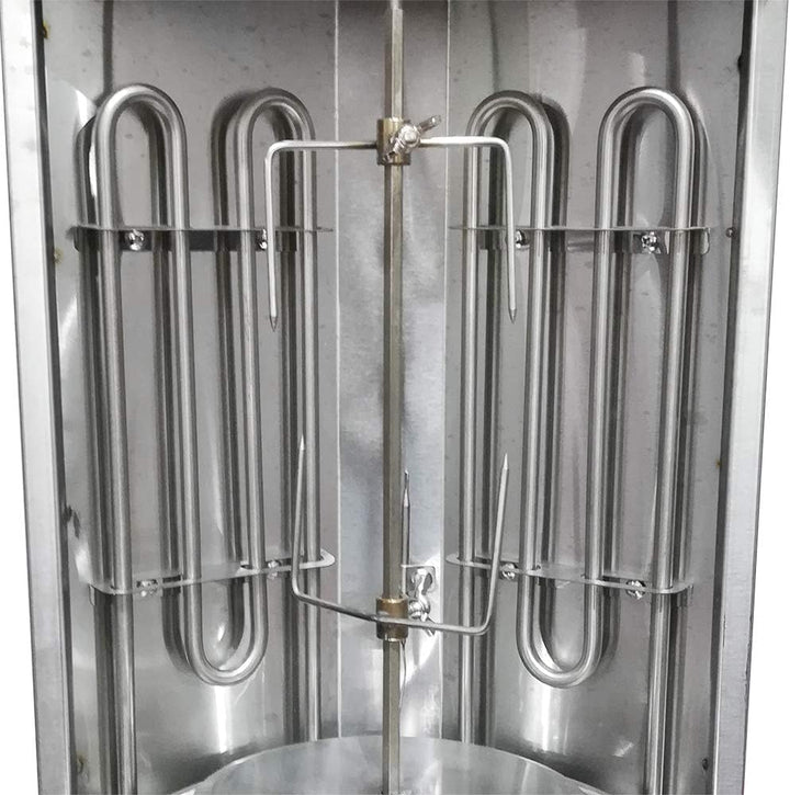 Elektrisch Vertikaler Broiler Döner Shawarma Kebab Maschine mit Spiessgabeln Automatisches Spinnen R