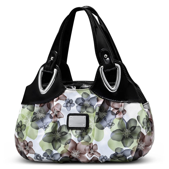 DIRRONA Damen Handtasche Schultertasche Kompakt Tragetasche Lässige Handgelenktasche Wasserdicht PU