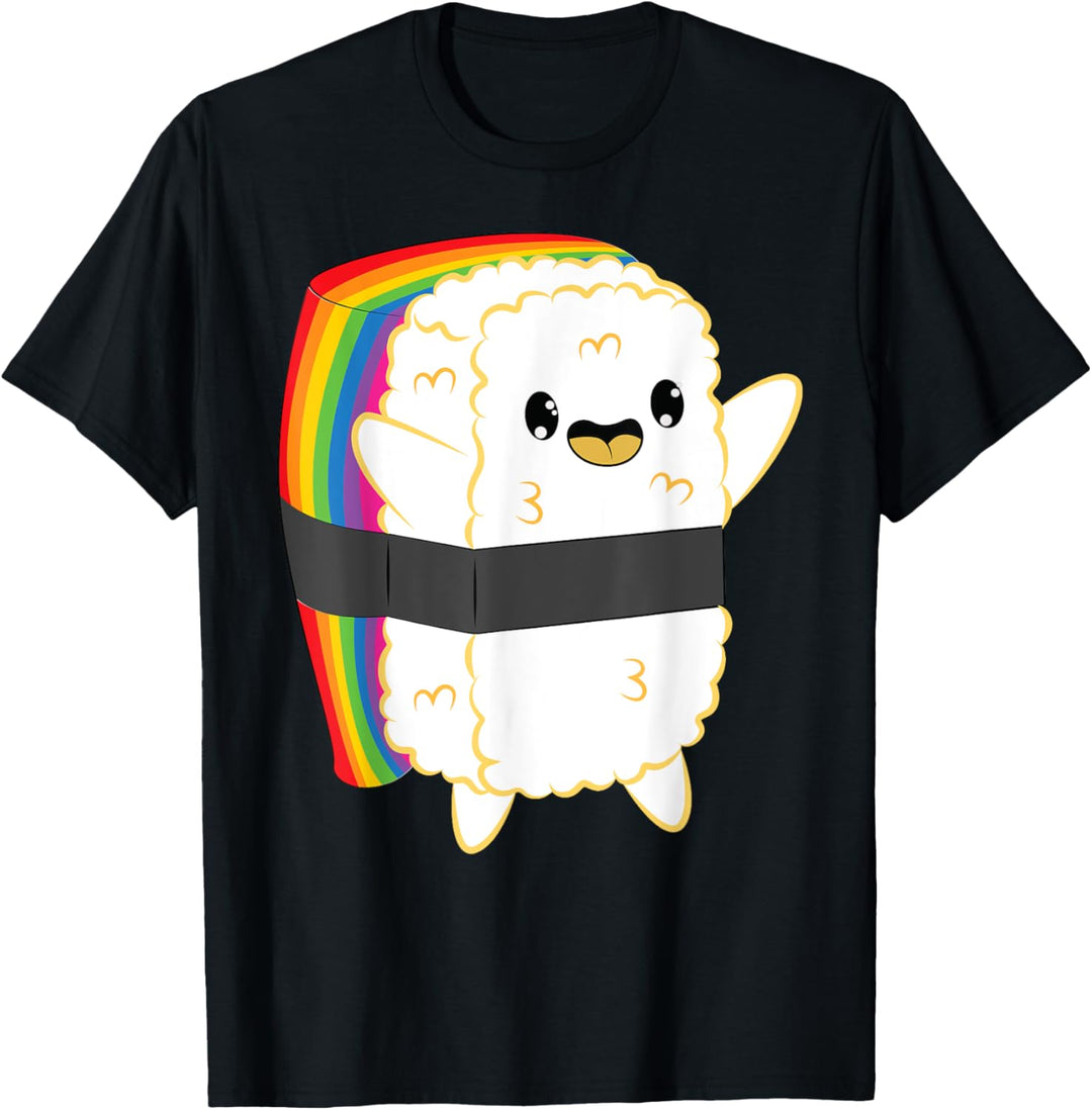 LGBT Gay Transgender Nigiri Sushi Rainbow Flag T-Shirt