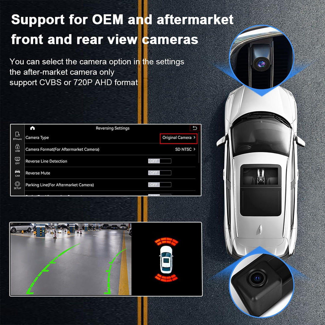 PEMP 8.8“ Linux Bildschirm für BMW E60 E90 CCC Verkabelte und drahtlose CarPlay Nachrüstung Android