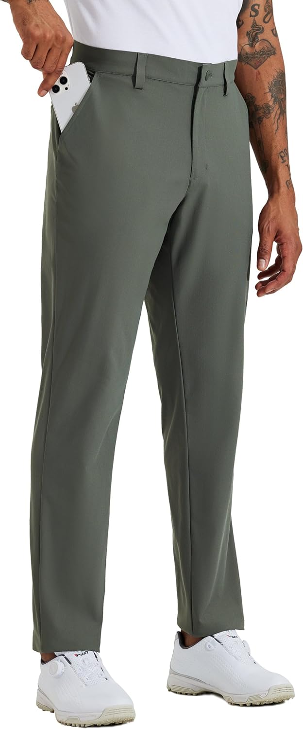 WILLIT Herren Golfhosen Stretch Kleid Hosen Slim Fit Schnelltrockner Casual Arbeitshose Stretchhose