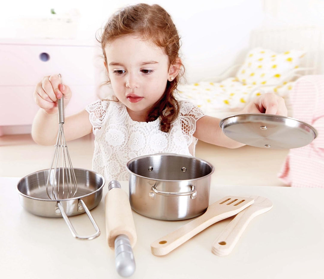 Hape E3137 - Kochset für Küchenchefs, Holzspielzeug, 2630 Jahre vor Ort Garantie Kochset für Küchenc