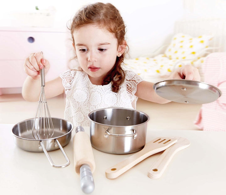 Hape E3137 - Kochset für Küchenchefs, Holzspielzeug, 2630 Jahre vor Ort Garantie Kochset für Küchenc