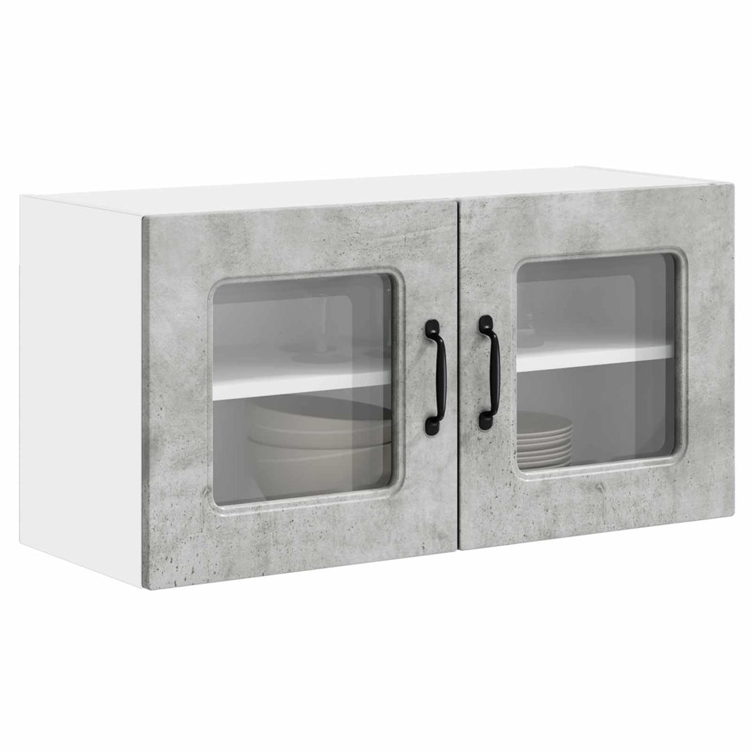 vidaXL Geschirrspülerfront Kalmar Beton Grau 80 x 31 x 40 cm, Eleganter moderner Küchenregal, grosse