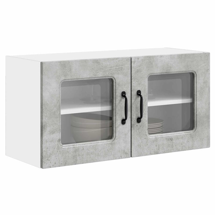 vidaXL Geschirrspülerfront Kalmar Beton Grau 80 x 31 x 40 cm, Eleganter moderner Küchenregal, grosse