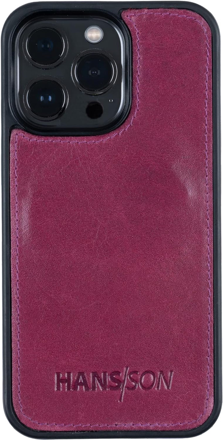 HANS/SON Echtlederhülle iPhone 12/12 Pro inkl. Geldbörse mit Münzfach, Scheinfach Und Kreditkartenfä