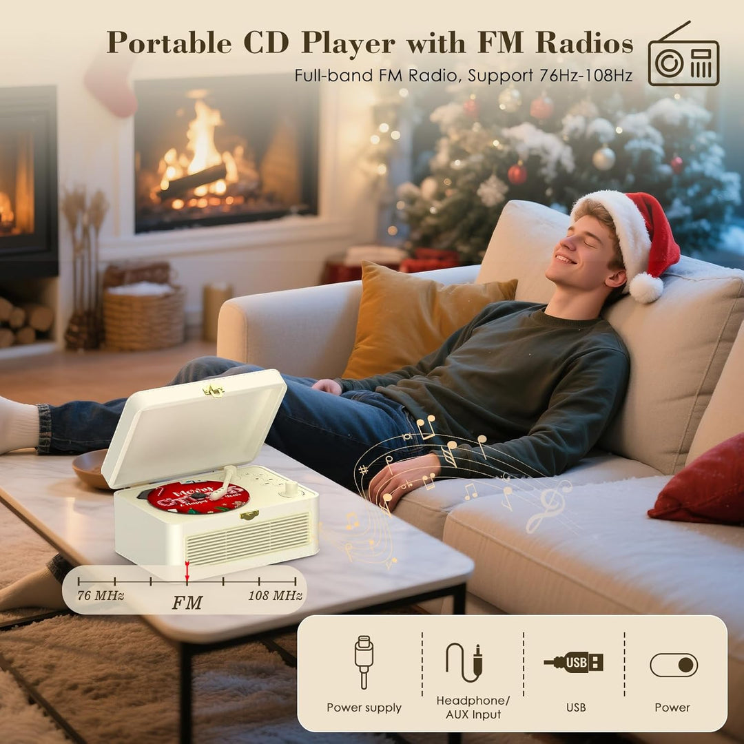 CD Player Tragbar Bluetooth: Kegaudio Radio mit CD-Player Tragbarer mit Lautsprecher Fernbedienung U
