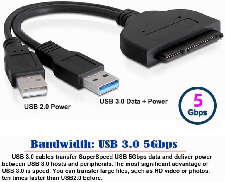 CY USB 3.0 zu SATA 22Pin & 12+6Pin SSD PCB Disk Drive Kabel Adapter kompatibel mit 2010 2011 MAC Air