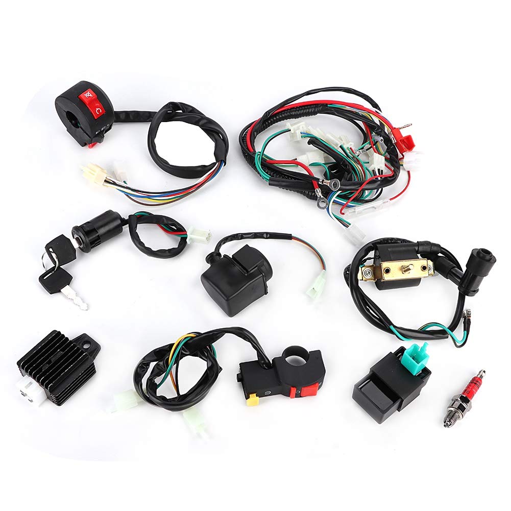 KIMISS Kabelbaum CDI ， Kabelbaum Magnetspulengleichrichter CDI-Kit Passend für 50ccm 70ccm 110ccm 12