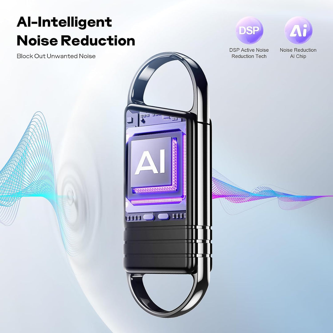 64GB Diktiergerät - Vine Audiorecorder für Vorträge/Meetings/Interviews
