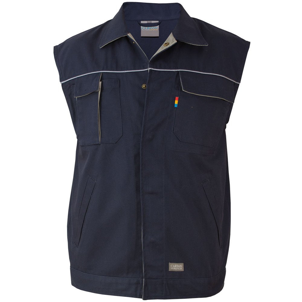Carson Contrast Arbeitsweste, Deep navy / Grau, XXL Deep Navy / Grau XXL, Deep Navy / Grau XXL
