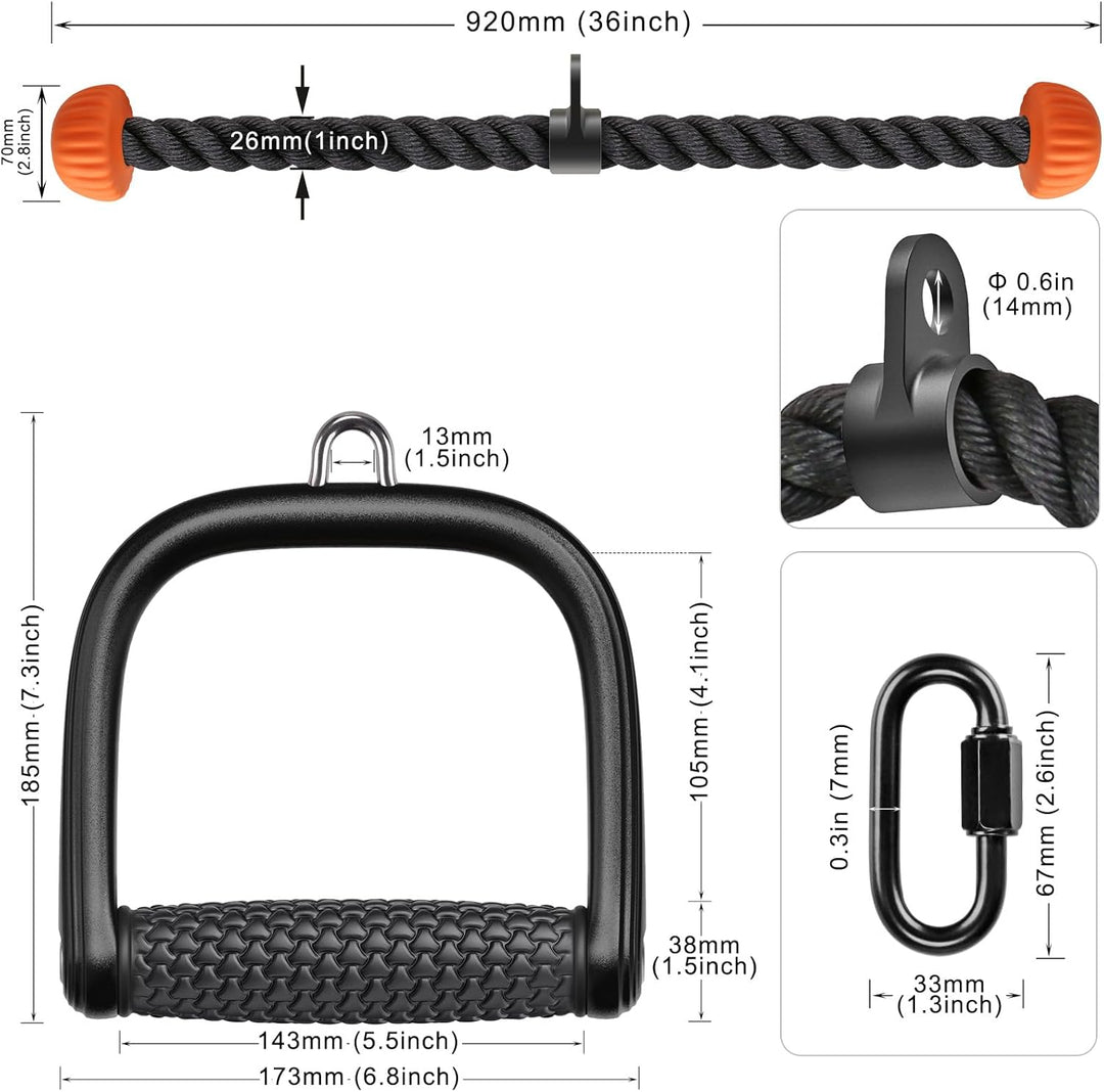 SELEWARE Handles for Cable pulls, Cable pulls kabelzug LAT pulldown bar, kabelzug Fitness Biceps Tri