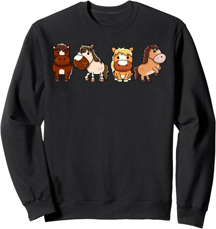 Pferde Team Lustiges Reiter Mädchen Pony Sweatshirt