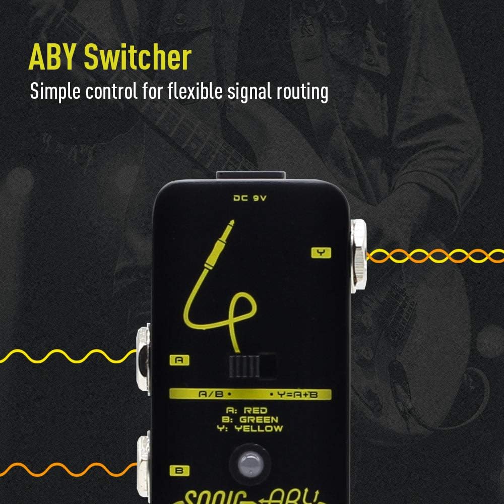 SONICAKE Sonic ABY Gitarre Effektpedal AB Box Line Selector True Byapss, ABY