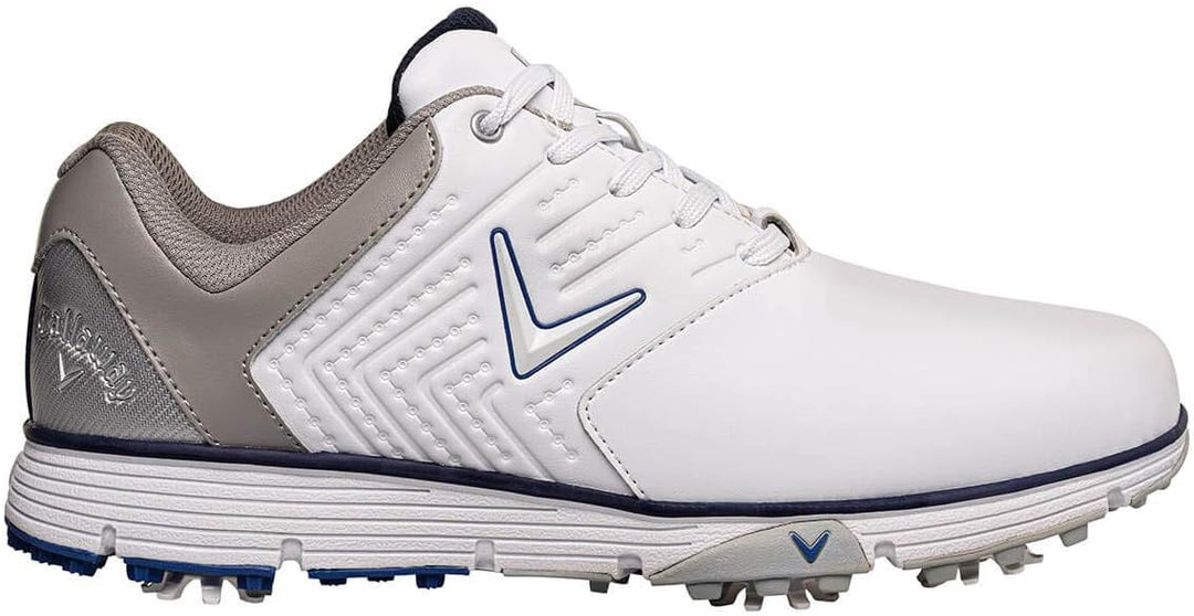 Callaway Herren Chev Mulligan S Waterproof Lightweights Golfschuhe 46 EU White Navy, 46 EU White Nav
