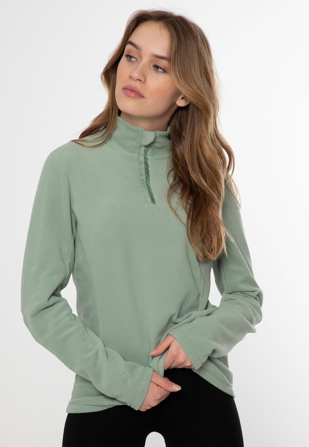 Protest Damen 1/4-reissverschluss MUTEZ 3XL Juniper, 3XL Juniper