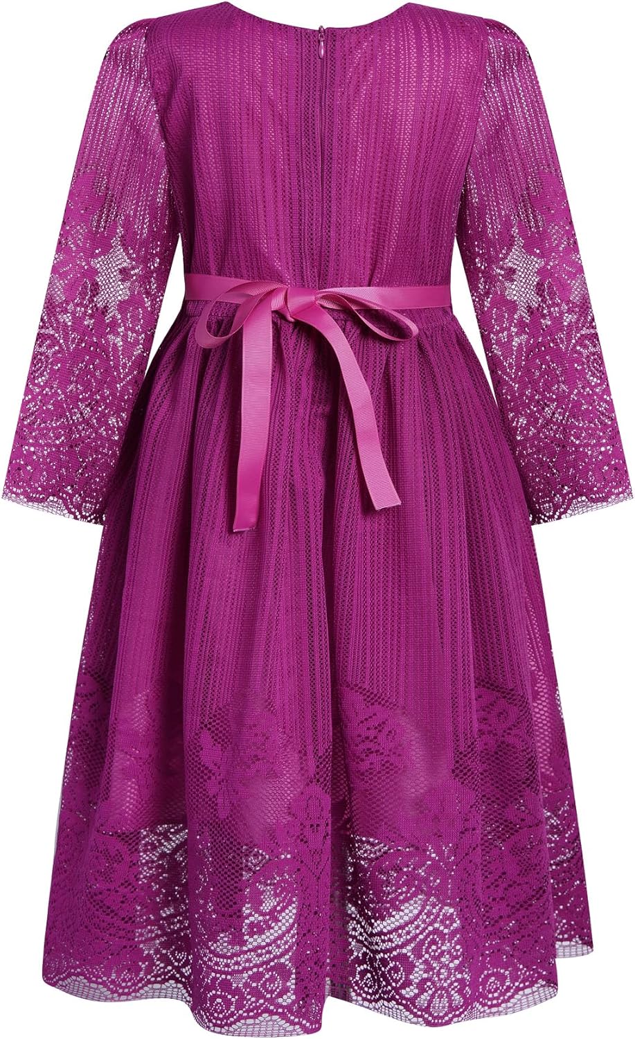 BONNY BILLY Mädchen Kleider Vintage Spitze Tüll Festlich Hochzeit Lang Abendkleid Ballkleid Partykle