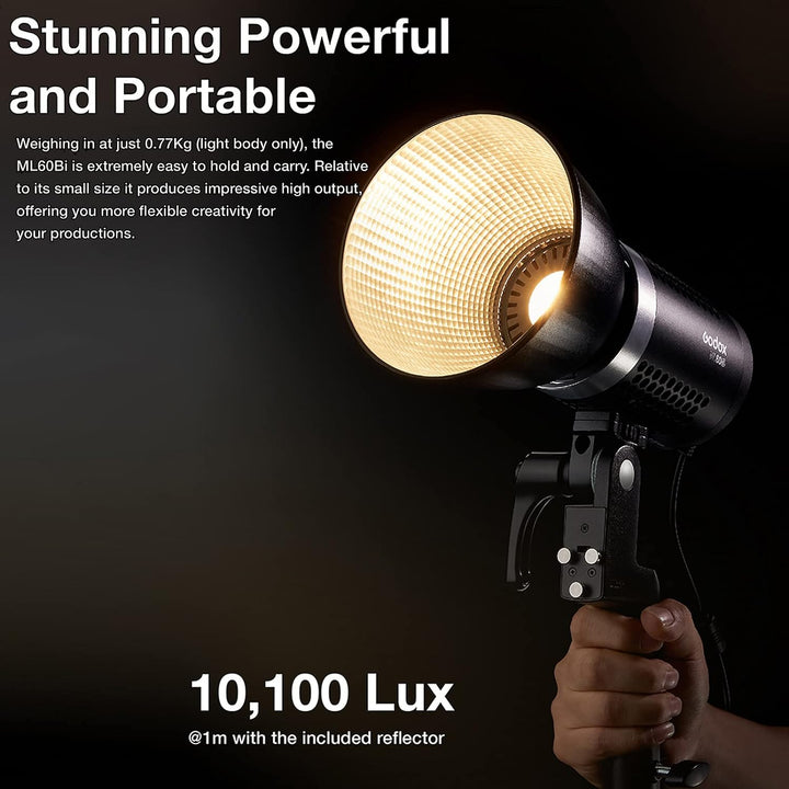 GODOX ML60Bi LED Studio Fotografie Licht 60W Dual Farbtemperatur 2800-6500K CRI96 TLCI97 Einstellbar
