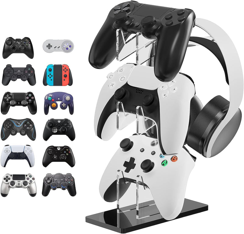 Linkidea Universal 3-Tier-Headset-Ständer und Controller-Ständer Gaming-Zubehör, kompatibel mit PS5