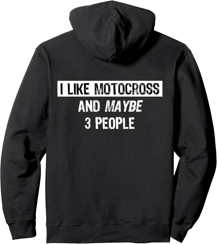 I like Motocross - Funny Motocross Dirt Bike Gift Pullover Hoodie
