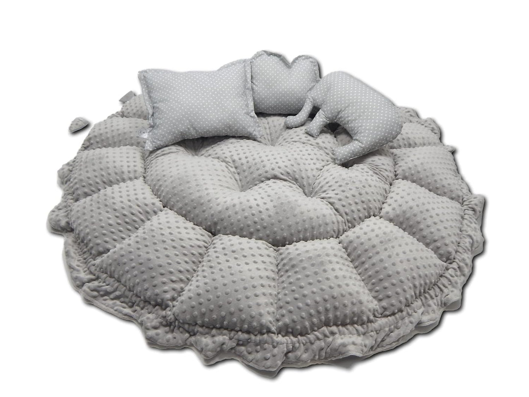 LOOLAY ENGELSNEST Kingsize XXL BABYNEST Nestchen-Ø 90cm Krabbledecke-Ø 155cm 2seitig Babynestchen Ba