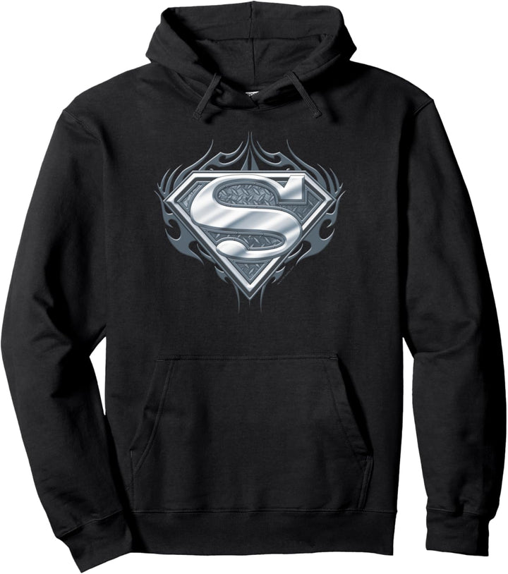 Superman Biker Metal Pullover Hoodie