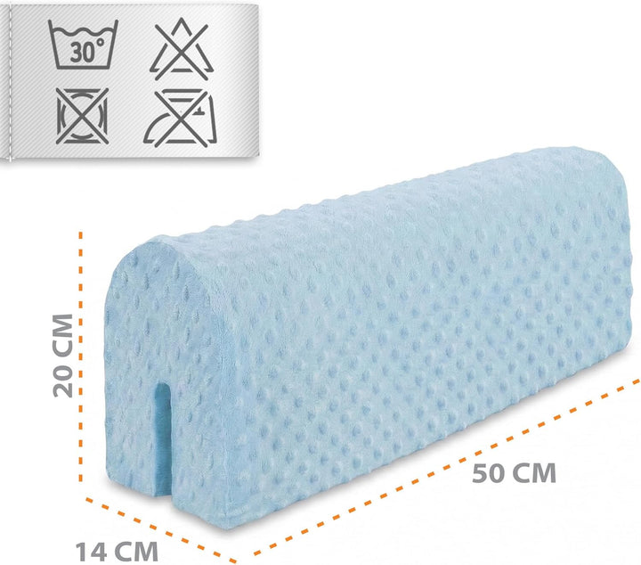 Bettkantenschutz für Kinderbetten Minky 50 cm - Schutz für Bettrahmen Baby Bett rausfallschutz für b